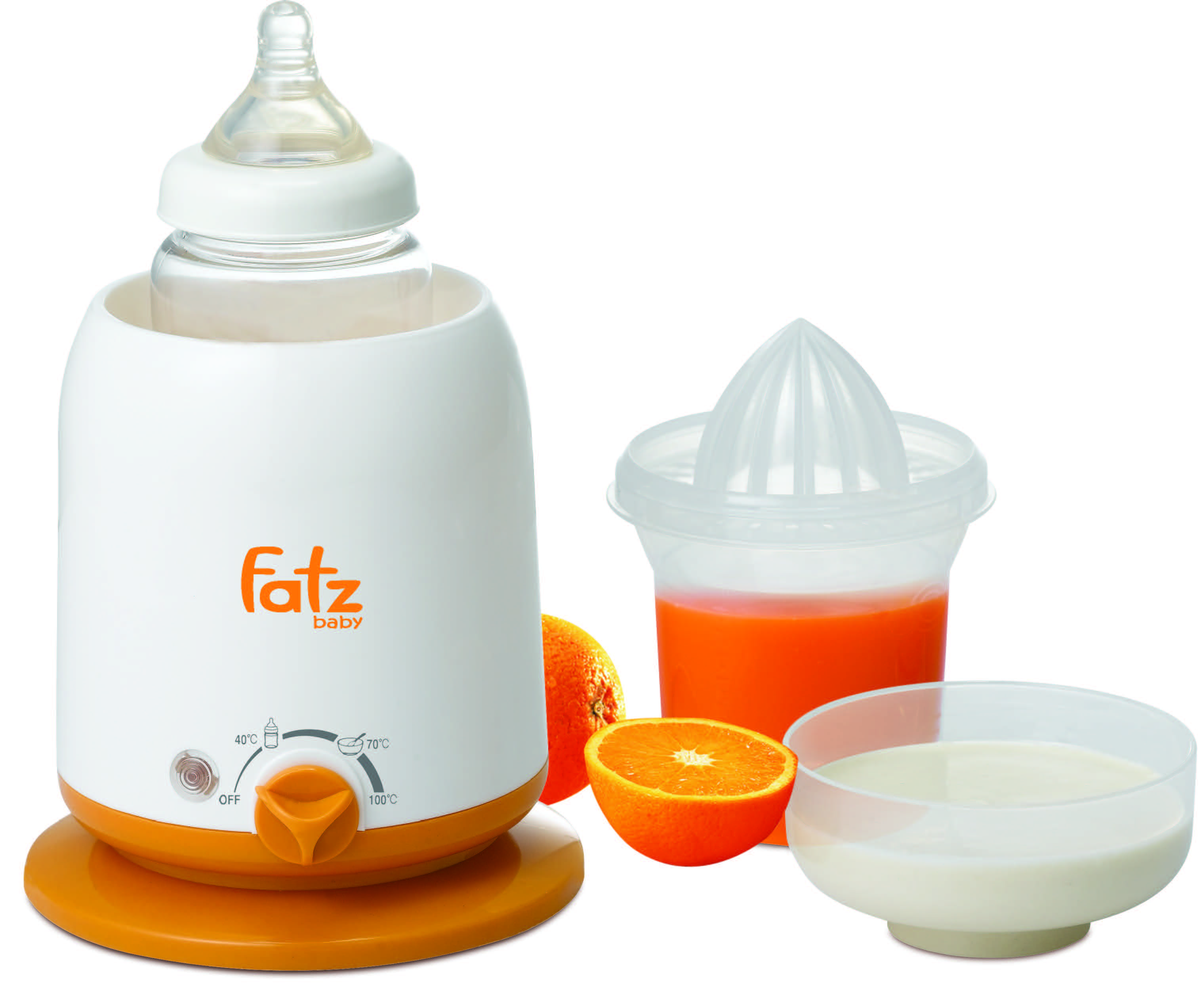 Máy hâm sữa 4 chức năng không BPA Fatzbaby FB3002SL